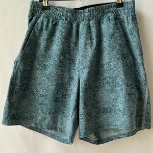 Lululemon Pace Breaker Linerless Short 7" Teal Marled Men’s Medium